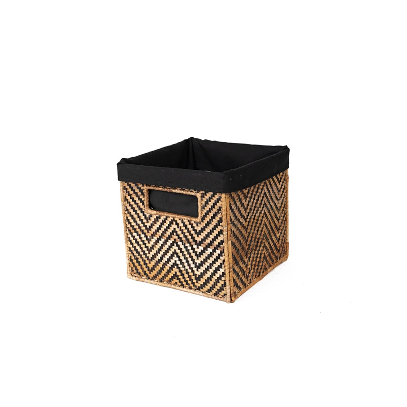 Banana Fiber Cube Basket - Small