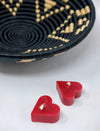Small Heart Candle - Red