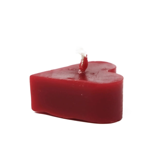 Small Heart Candle - Red
