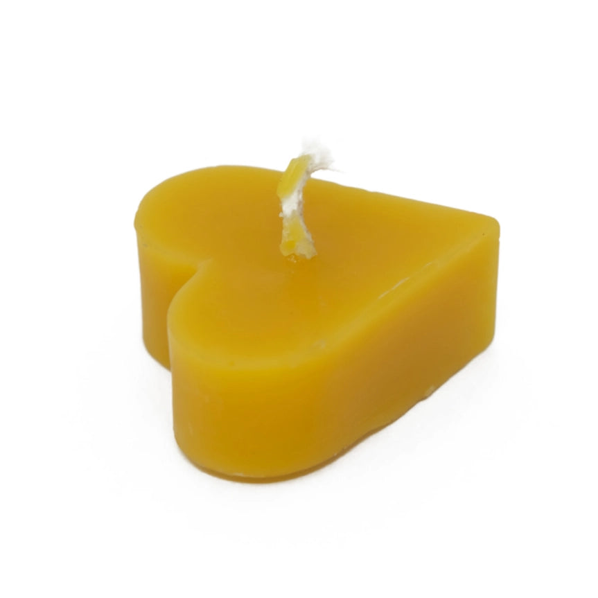 Small Heart Candle - Yellow