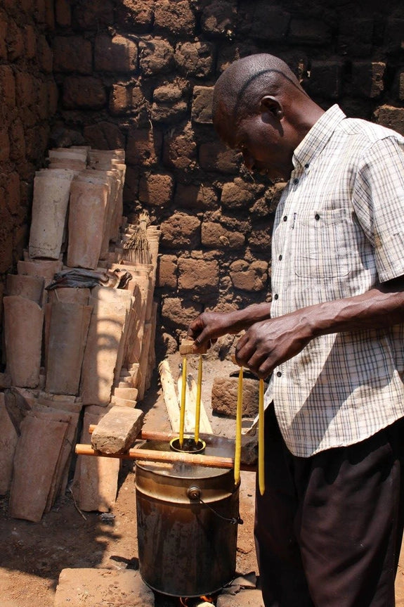 Jackfruit Beeswax Pillar Candle