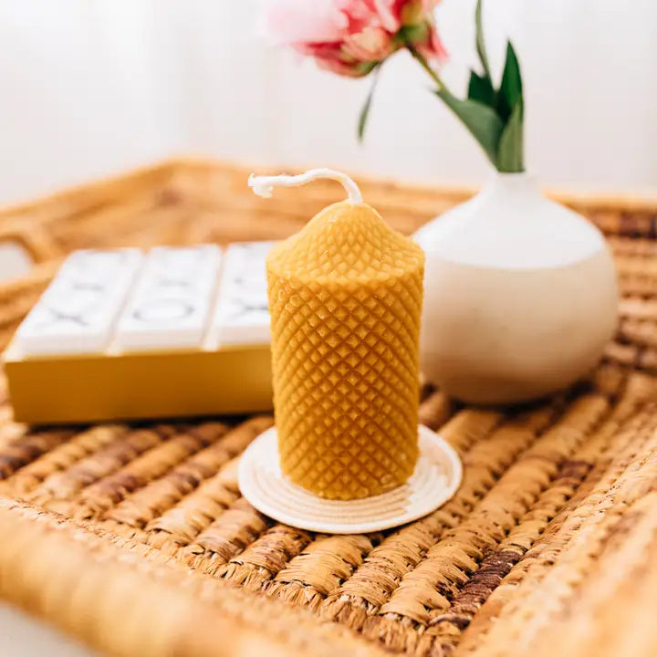 Jackfruit Beeswax Pillar Candle