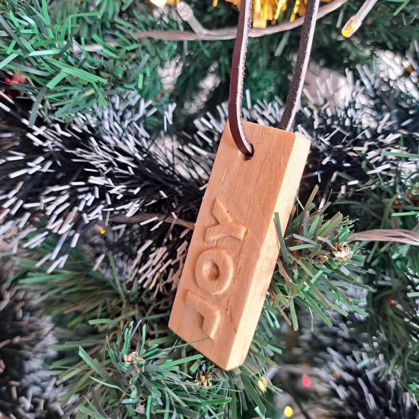 Message Tag Ornaments - Peace, Love, Joy, Hope