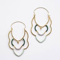 Gold/Thread Casablanca Earrings