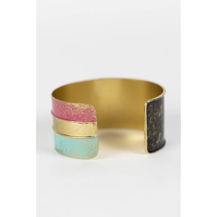 3-Color Cuff Bracelet (1.25&quot; W)