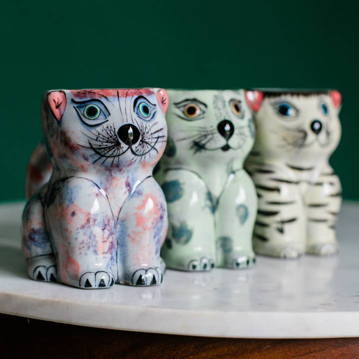 Ceramic Cat Painted Mug