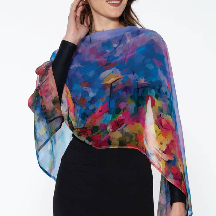 Purple Aloka Cupro Scarf