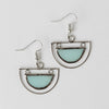 Capiz Shell Semicircle Earrings (1.5&quot; L)