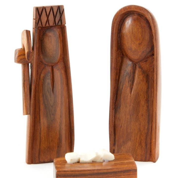 Sandalwood Nativity - Set of 3