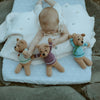 Blue Plush Bear Organic Crochet Cotton