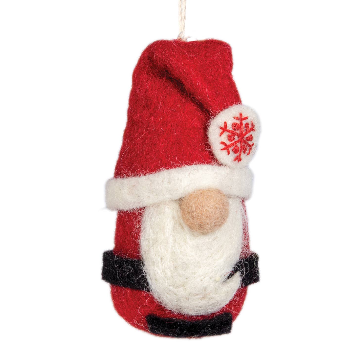 Chubby Santa Felt Ornament