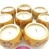 Natural Lavender Gourd Floral Candle