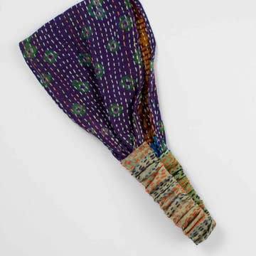 Silk Sari Headband (4.5&quot; W) - Assorted