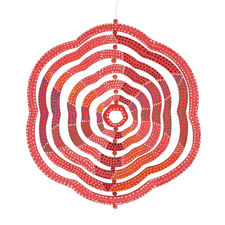 Red 3D Wind Spinner