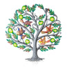 Apple Tree/Birds Painted Cutmetal Wall Hanging (22&quot; D)