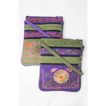 Jari Embroidered Passport Bag