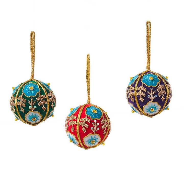 Zardozi Ball Ornament - Assorted