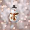 Smiling Snowperson Gourd Ornament