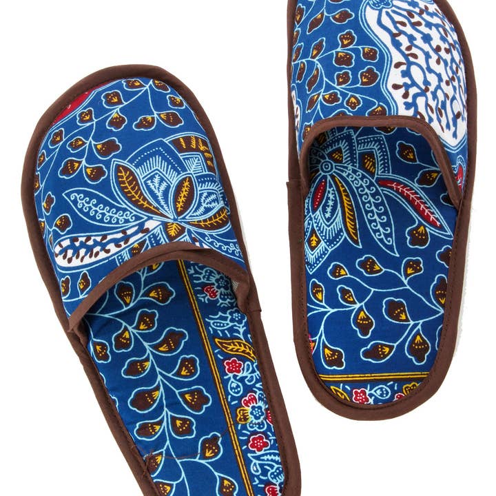 Ankara Cloth Slippers, Small - Assorted