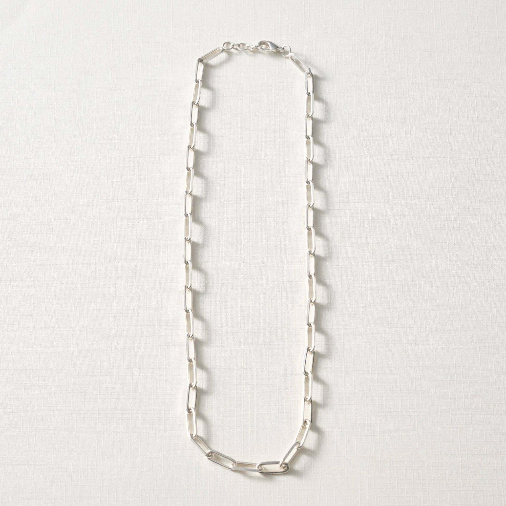 Silver Tone Link Necklace