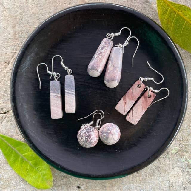Sterling Silver Soapstone Earrings - Assorted