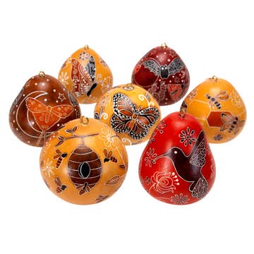 Pollinator Gourd Ornament - Assorted