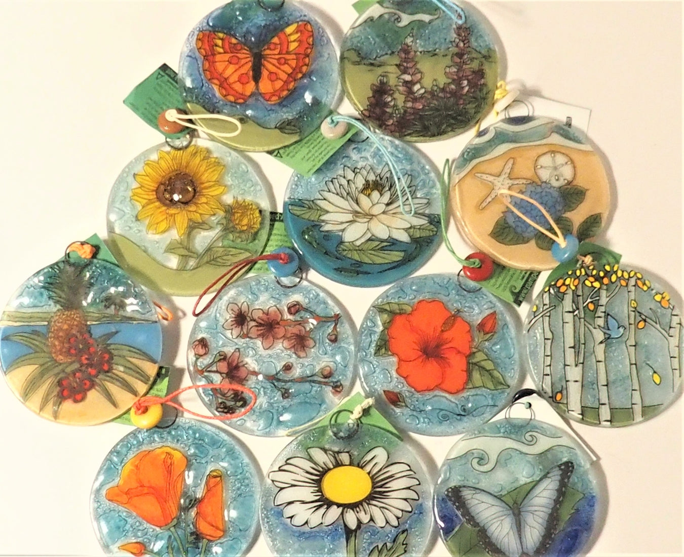 Fused Glass Ornament/Suncatcher - Assorted Design