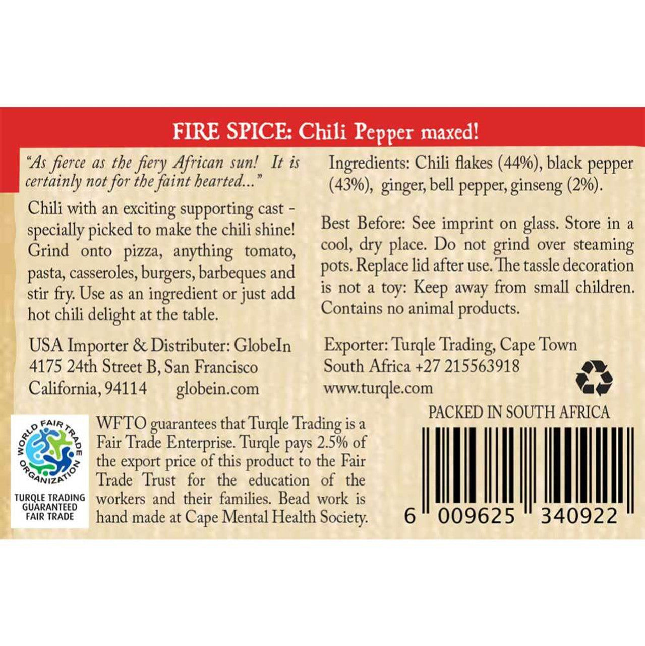 Zulu Fire Spice 1.76oz