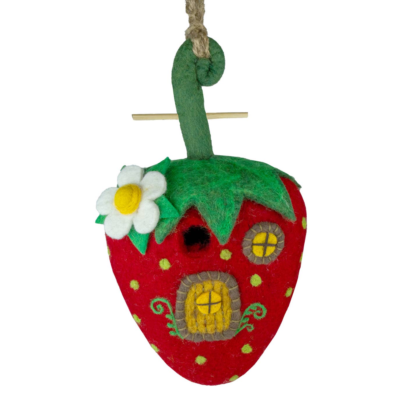 Strawberry Cottage Felt Birdhouse