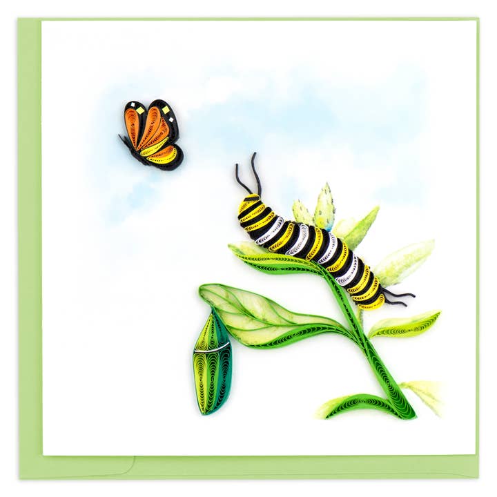 Quilled Caterpillar Card