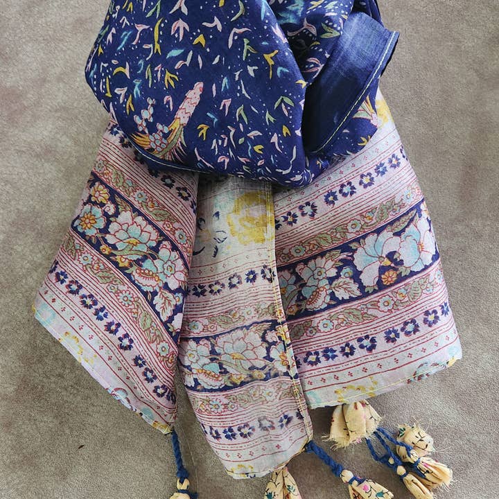 Recycled Silk Sari Scarf