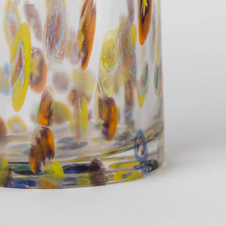 Confetti Glass Tumbler (3&quot; D x 4&quot; H)