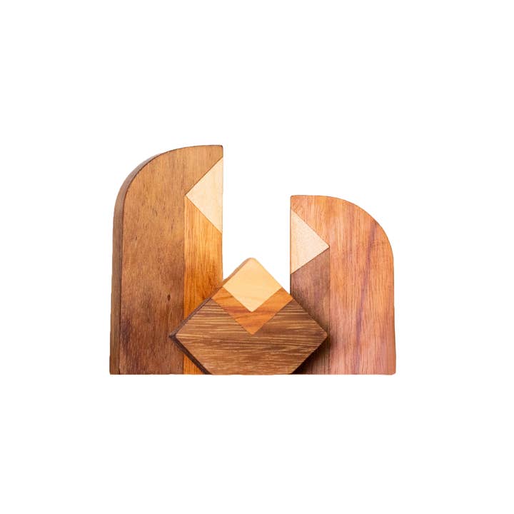 Modern Wood Nativity - Set of 3