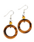 Brown Tagua Nut CircleEarrings