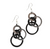 Tagua Nut Interlocking Circles Earrings