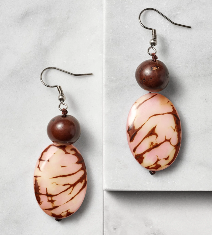 Tagua Drop Earrings