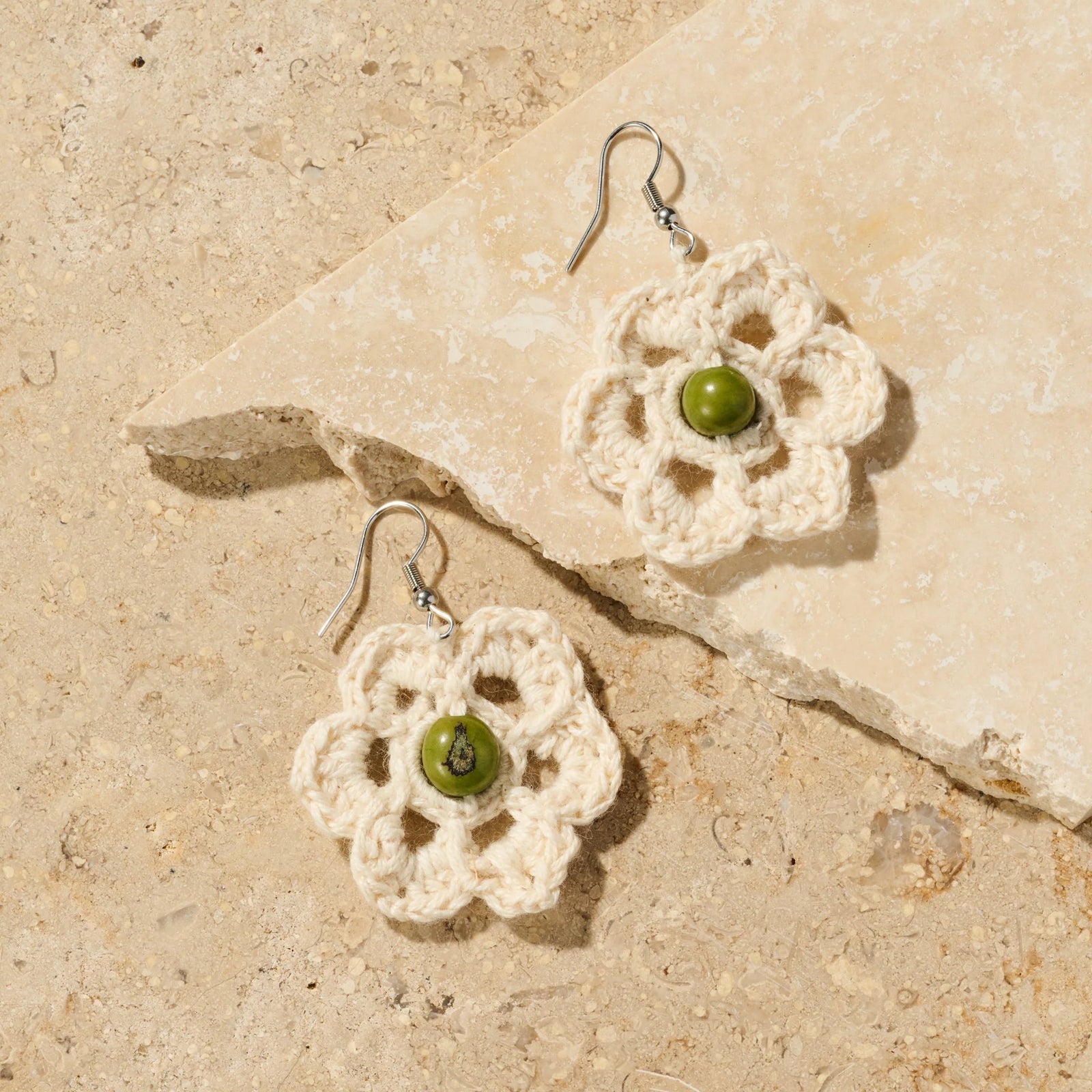 Cotton & Pambil Flower Earrings