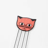 Capiz Shell Cat Face Bookmark - Assorted
