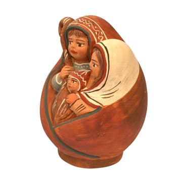 Holy Family 1-Piece Ceramic Nativity