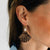 Tagua Nut Seashell Earrings (2.5" L)