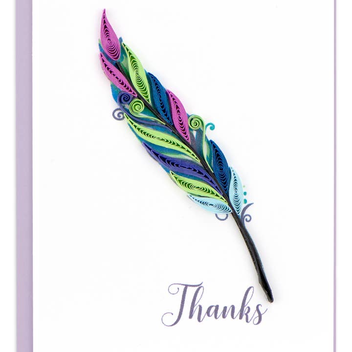 Quilled Thanks Gift Enclosure