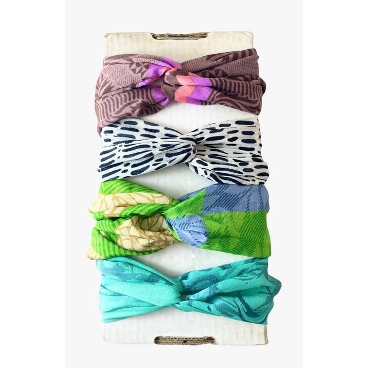 Double Wrapped Loop Recycled Sari Headband