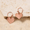 Copper Heart Earrings