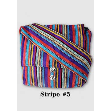 Gyari Stripe Messenger Bag (14&quot; W x 10&quot; H) - Assorted