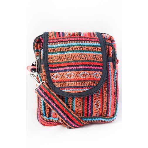 Cotton Gyari Flap Bag (8&quot;H x 7&quot;W)