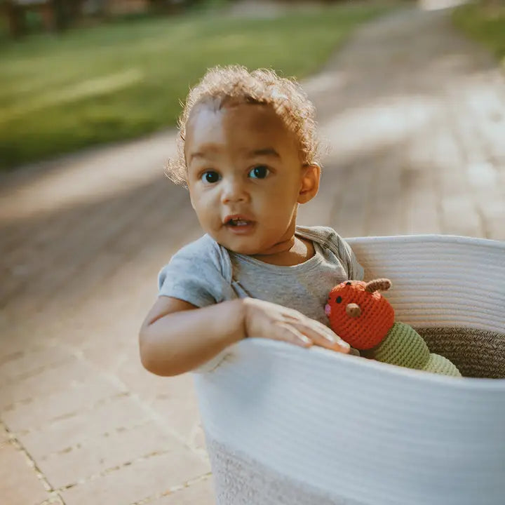 Red Caterpillar Rattle Crochet
