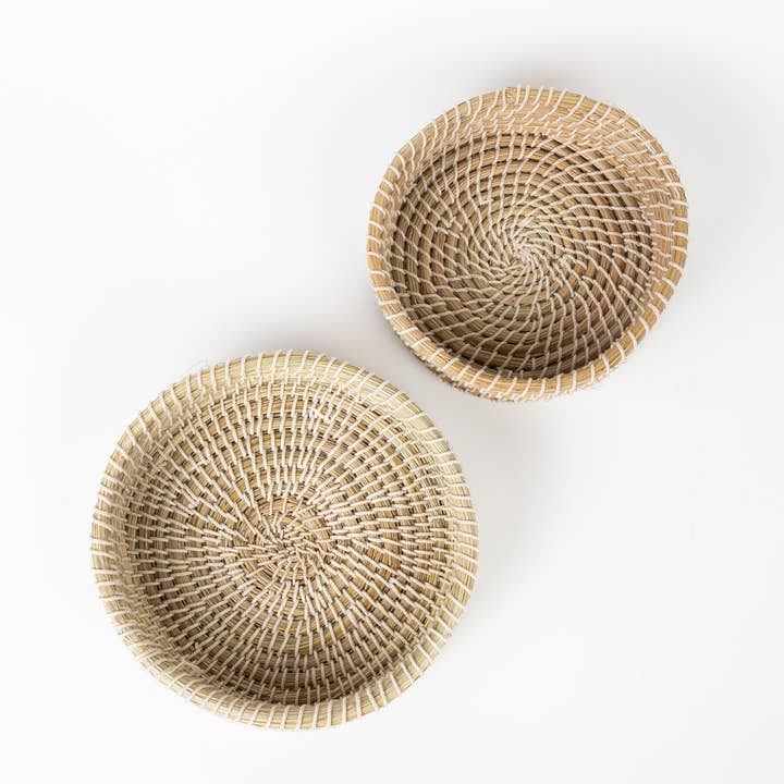 Round Kaisa Grass Cotton Wrap Basket