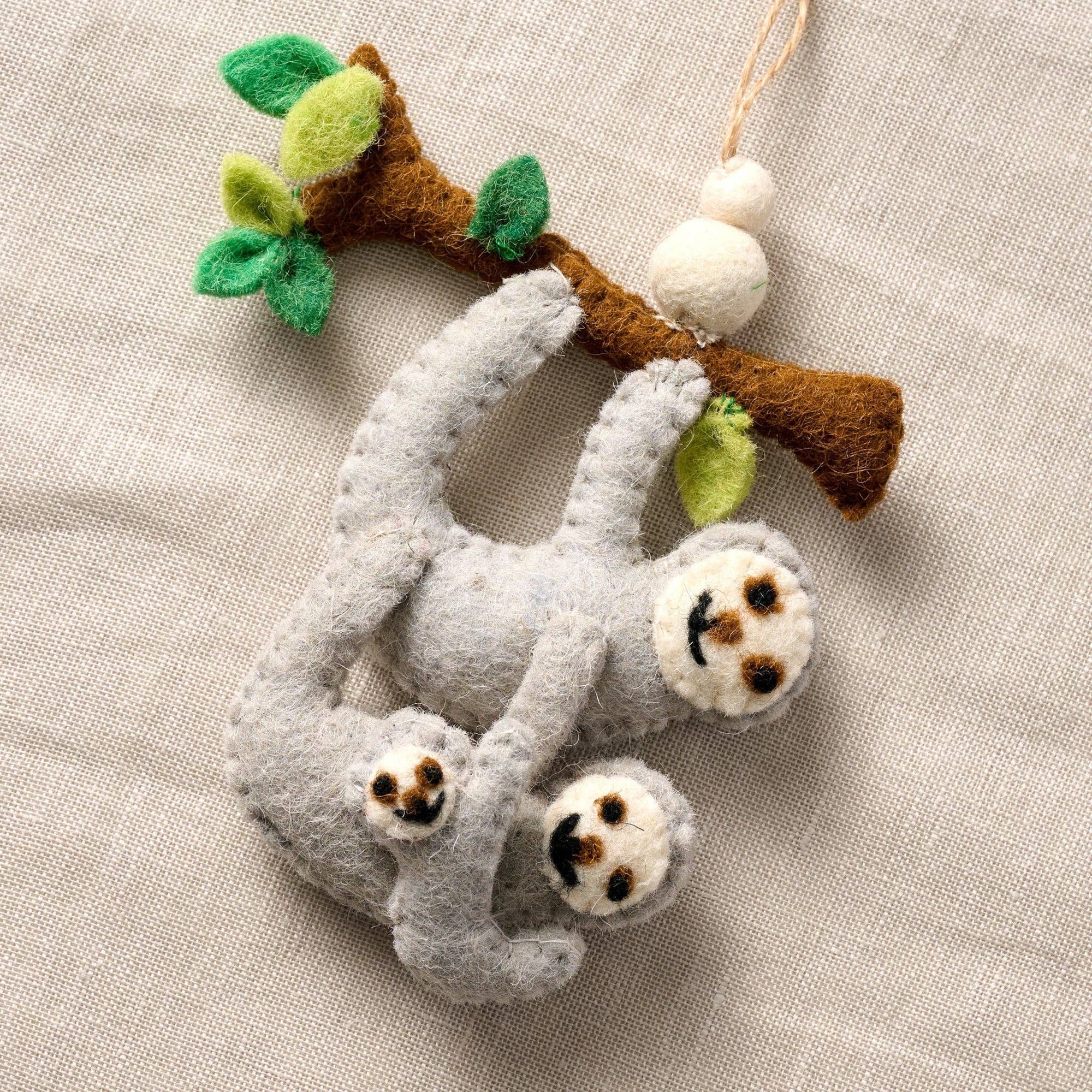 Sloth Family Ornament