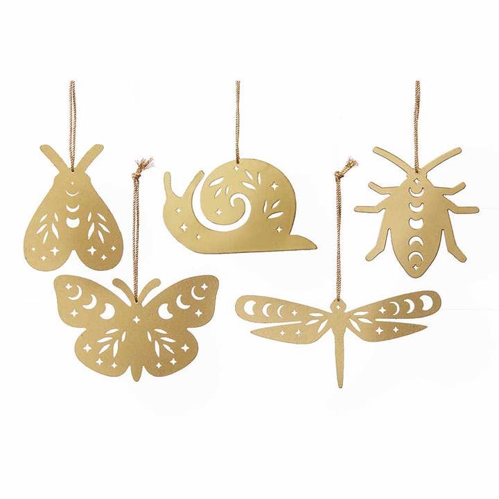 Recycled Iron Insect Ornament - Assorted