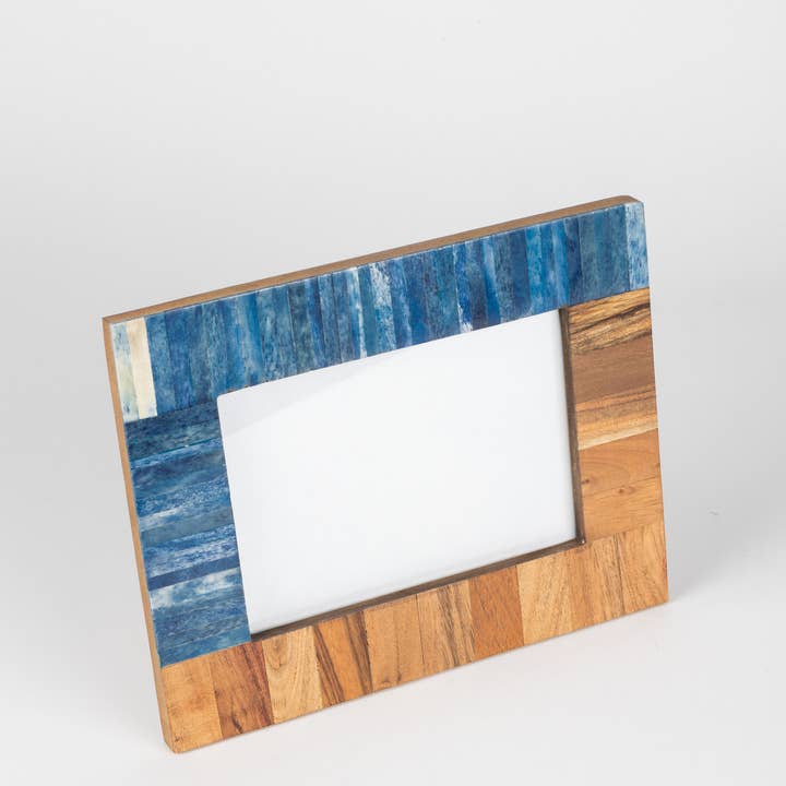 Wood &amp; Bone Picture Frame (5&quot; x 7&quot;)